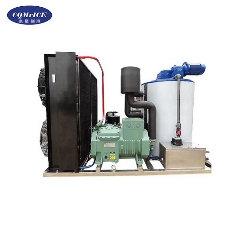 
600 kg per day ice cube machine ac evaporator coil evaporator condenser unit price 