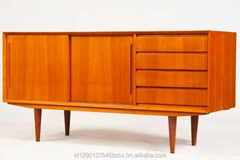 Modern Sliding Door Solid Teak Credenza Buy Solid Wood Office