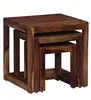 Simple Design Rosewood Furniture Nesting Set of 3 Tables