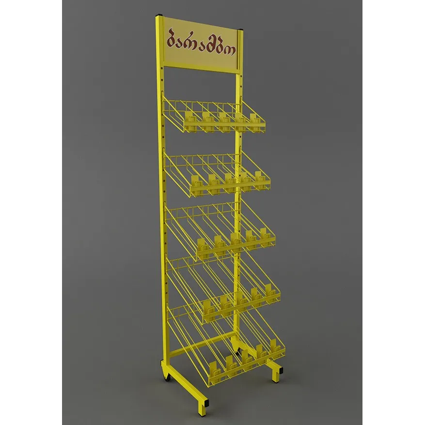 Potato Chips Display Rack With Wire Basket Shelves Buy Potato Chip & Snack Display Rack