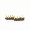 Right angle 4 pogo pin connector magnetic terminal block connector