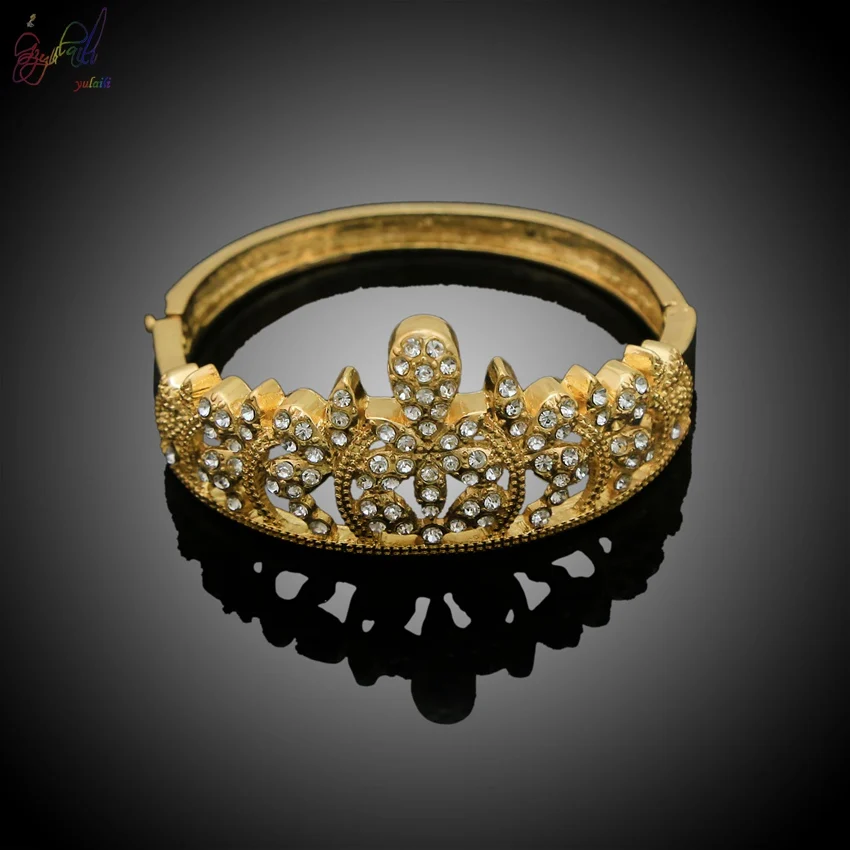 24k Gold Plated Fashion Jewelry Sets Of Imitation Wedding Bridal