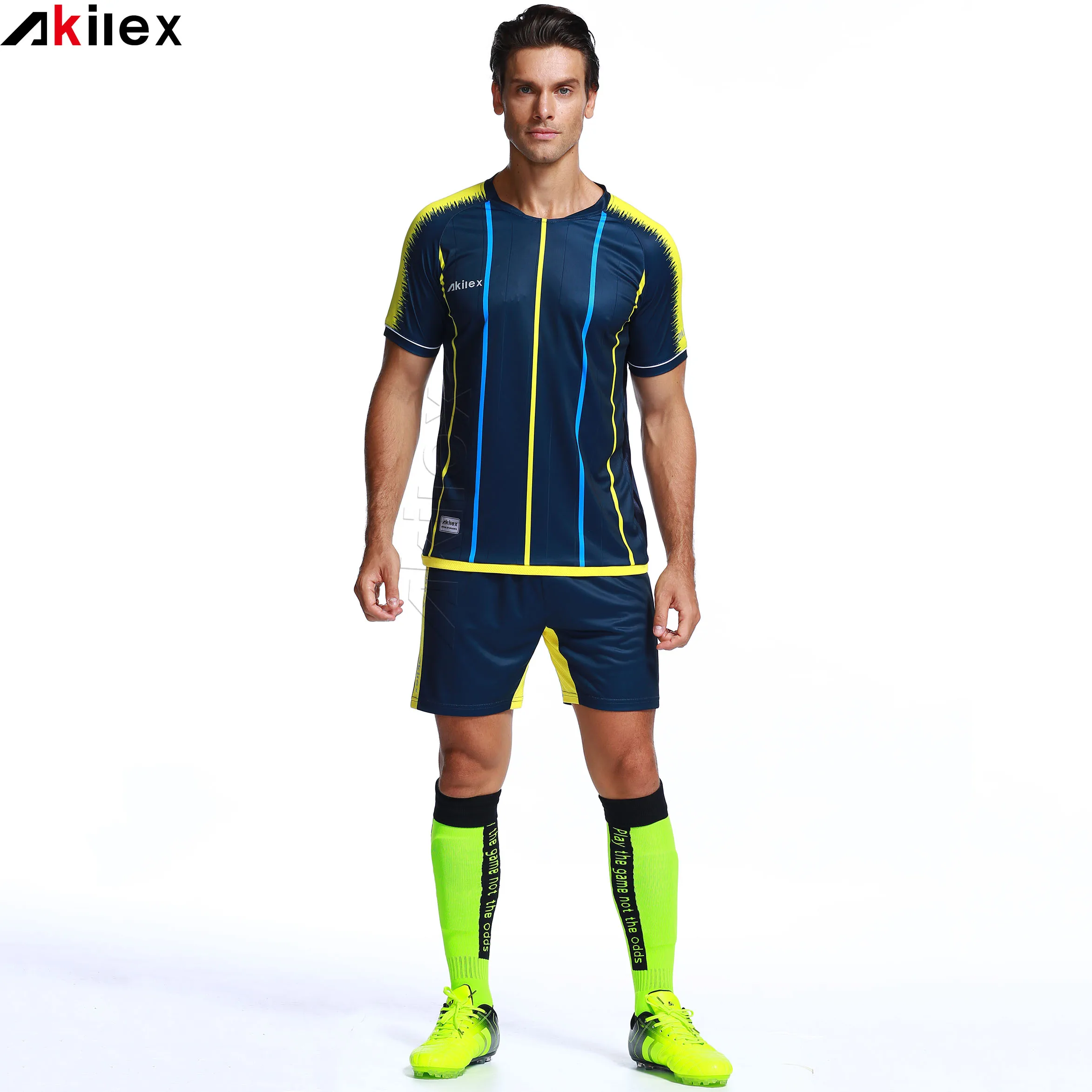 Sportswear Factory Custom Made Sublimation Plain Premium Quality Soccer Teamwear New Design Men