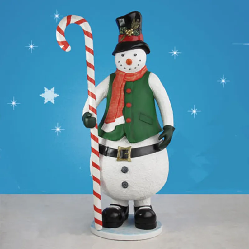 Outdoor Large Resin Christmas Sculpture Fiberglass Snowman Statue - Buy