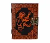 Vintage Leather Bazaar Handmade Leather Journal Celtic Lion Note Book Blank Dairy travel leather journal travel Book