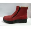 UNISEX ANKLE COW-LEATHER BOOTS WITH CONVERTIBLE SNOW- SPIKES ON TR-SOLE
