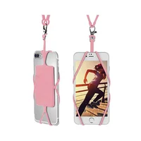 

Universal Cell Phone Lanyard Includes Phone Silicone Card Holder with Card Pocket, Silicone Neck Strap for promotional gifts