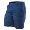 Blue work shorts 2018 hot selling men work wear construction safety uniform 100% cotton 180-200 gsm for winter cargo Men's Short
