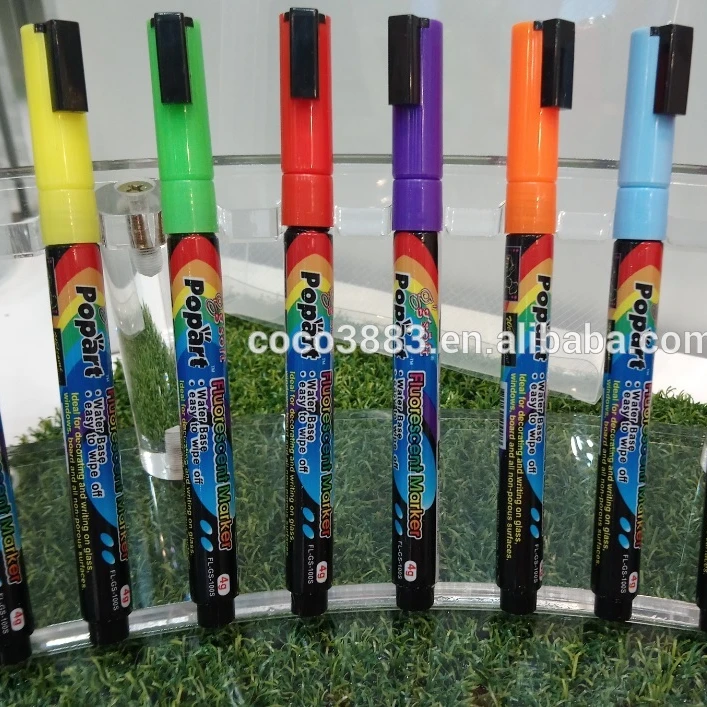 

3 mm Non porous surface Fluorescent dry-wipe window marker