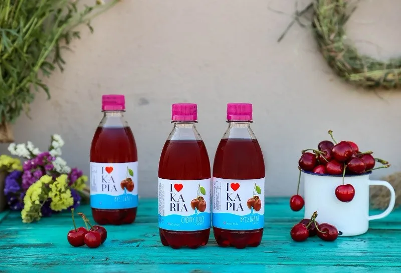 Ikaria Soft Drinks - Cherryjuice Carbonated Drink Beverage With Natural