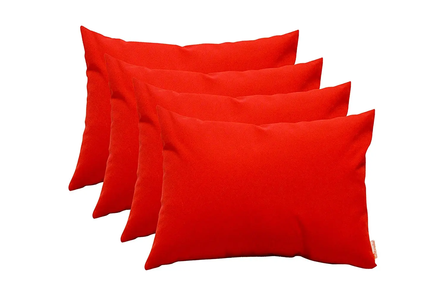 red rectangle throw pillow