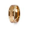 OEM Jewelry Manufacturer Custom Design Rose Gold Plated Tungsten Ring
