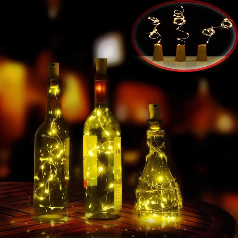 Rechargeable Led Cork Shaped bottom light up water bottle Valentine's day decoration led light usb bar wine led bottle lights