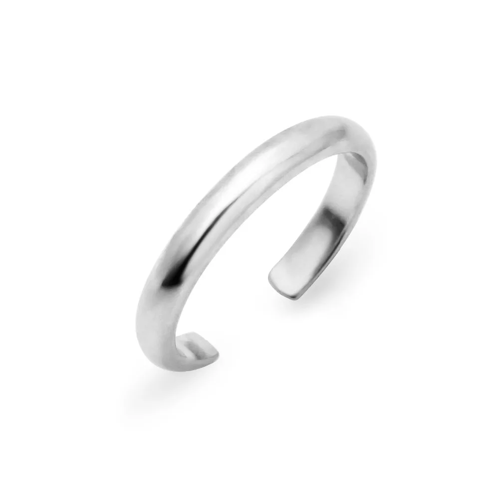 
Sterling Silver Plain Simple Adjustable Toe Ring 