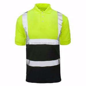 High visible safety polo shirt workwear polo shirt, hi-vis uniform High visible safety polo shirt workwear polo shirt, hi-vis uniform