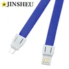 Personalize polyester cheap imprinted logo duo charging data cable lanyard