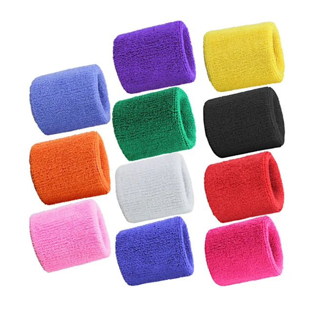 

2019 amazon hot sale elastic basketball customized logo gym towel wrist sweat band for sports, 11 colors