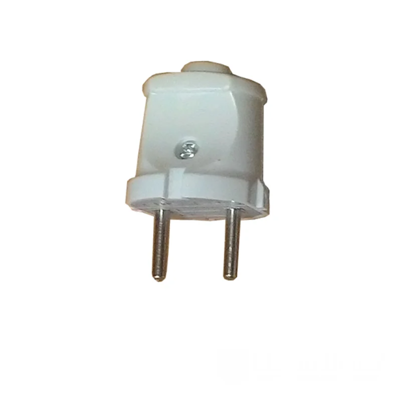 Power Plug Without Grounding White 2 Pin High Quality Electrical