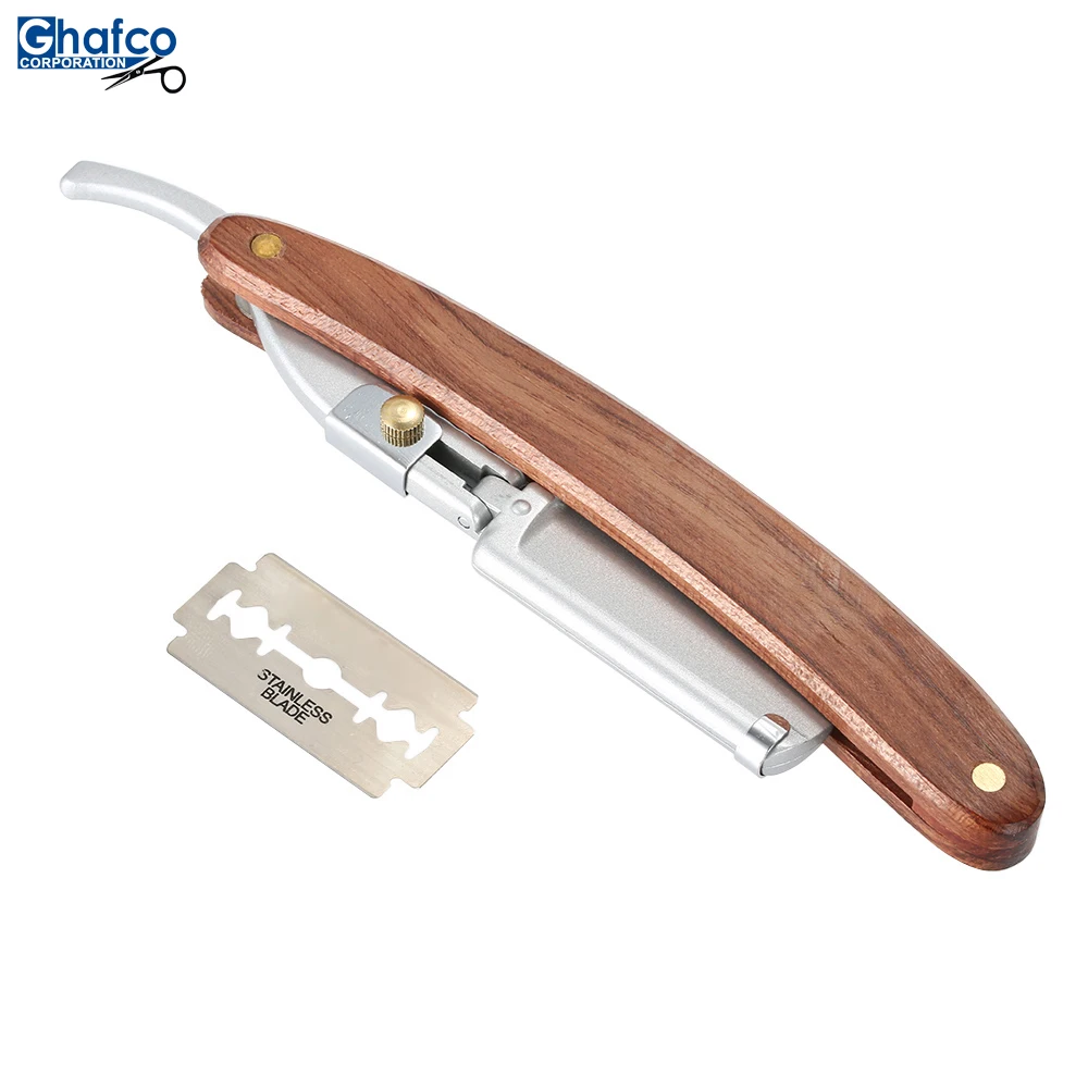 100 Pear Wood Handle Epilator Men Straight Razors Shaving Razor