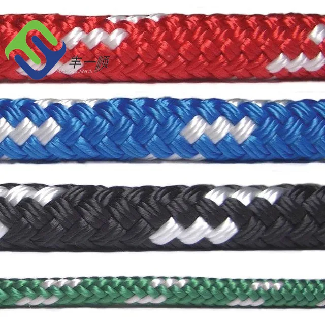 High Strength Low Stretch Polyester Braided Yacht Rope For Halyard