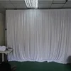 Living room made silk curtains and valances pipe and drape black