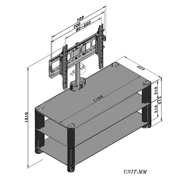 TV Stand JYPTV-078 Drawing
