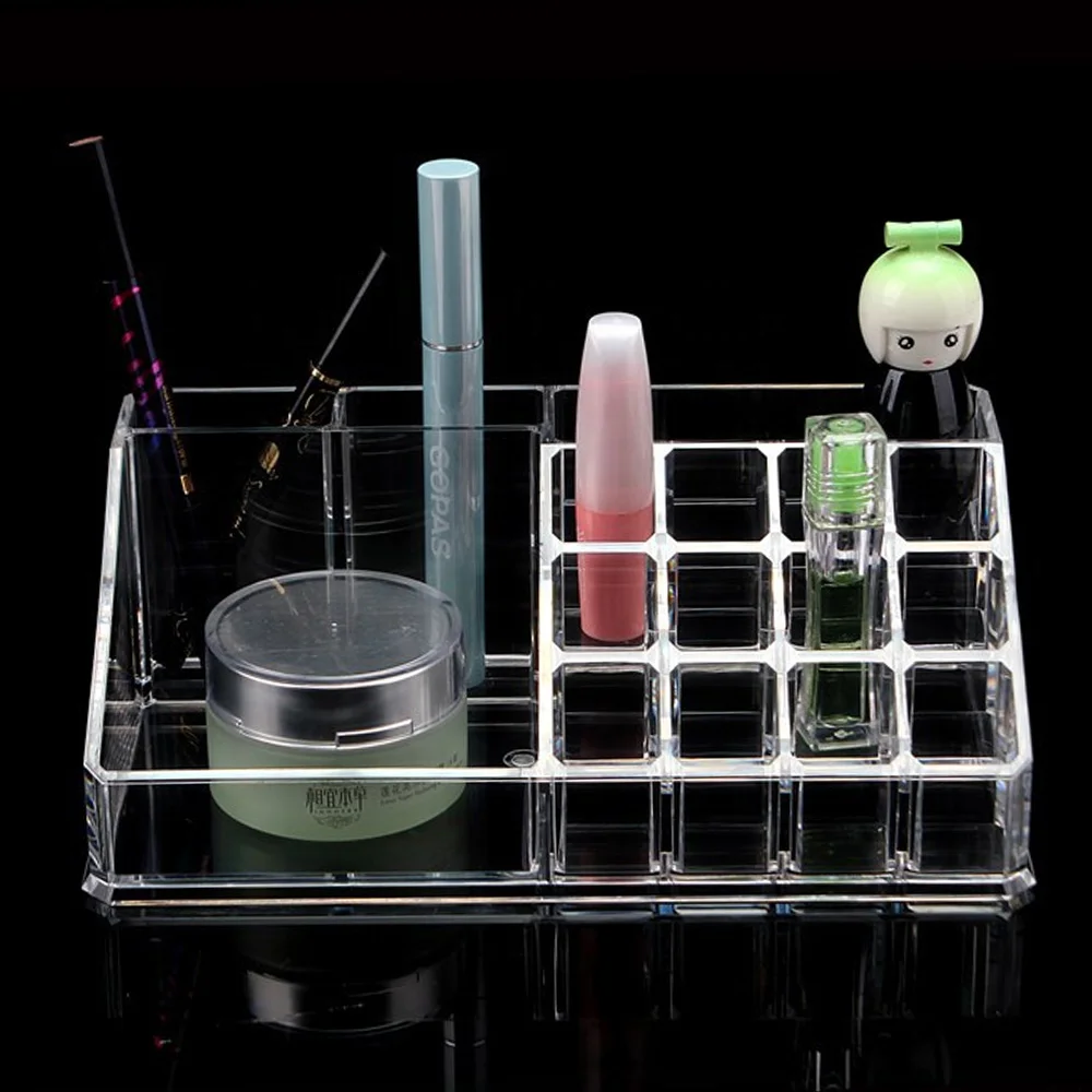 

Factory Direct Acrylic Microblading Pigment Bottle Holder For Permanent Makeup Display Shelf 16 Storage Box For Micro Pigments