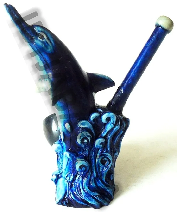 Cool Wholesale Animal Shaped Smoking Pipes,Flying Dolphin Resin Smoking