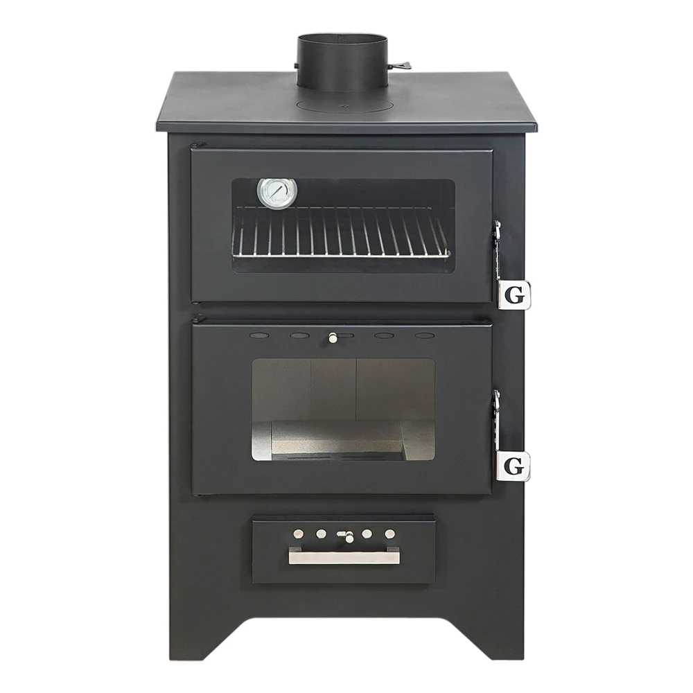 
14,8 kW European Quality Wood Burning Stove with Oven | 80% Efficiency (Gekas Stoves - MG 450) 