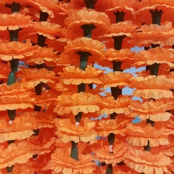 Artificial Marigold Fluffy Flower Garlands For Decoration Of Doors