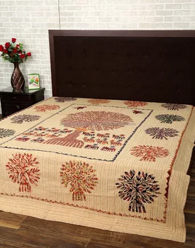 Indian Handmade Bedspreads Tree Of Life Bedding King Size Handmade