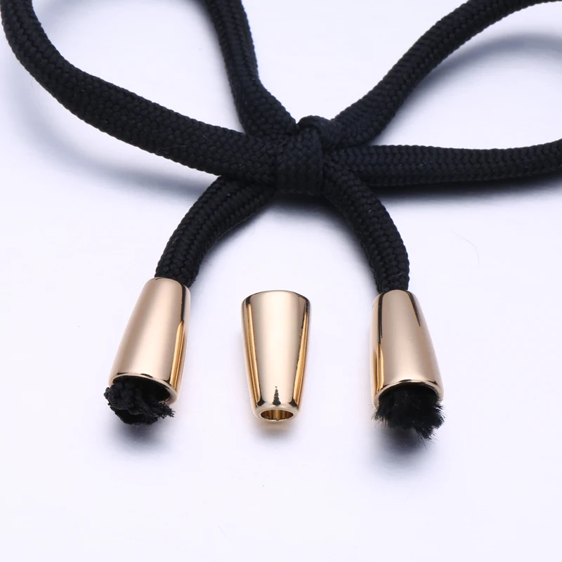 Luxury drawstring metal cord end caps for swimwear