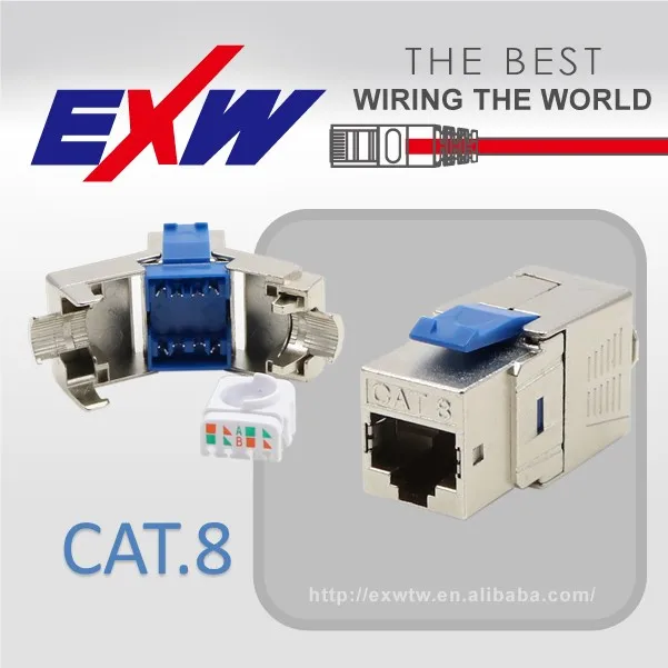 Full Shielded Rj45 Cat8 Toolfree Keystone Jack - Buy Cat.8 Stp Channel 