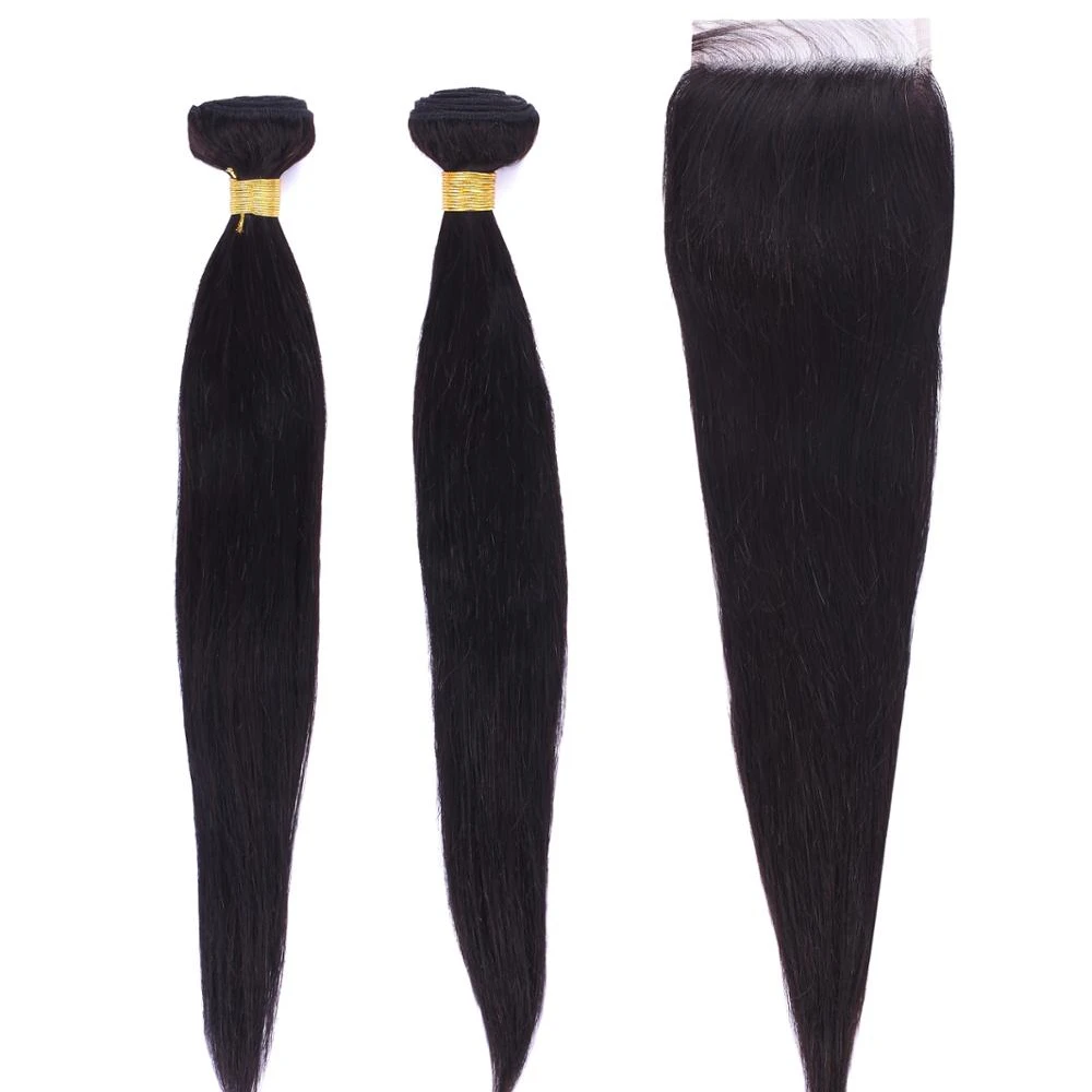 

100% Unprocessed Long Black All Types Virgin Human Hair, 1b;2b;4b;customized