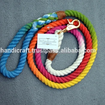 rainbow rope leash