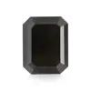 Genuine Emerald Cut Black Natural Diamonds