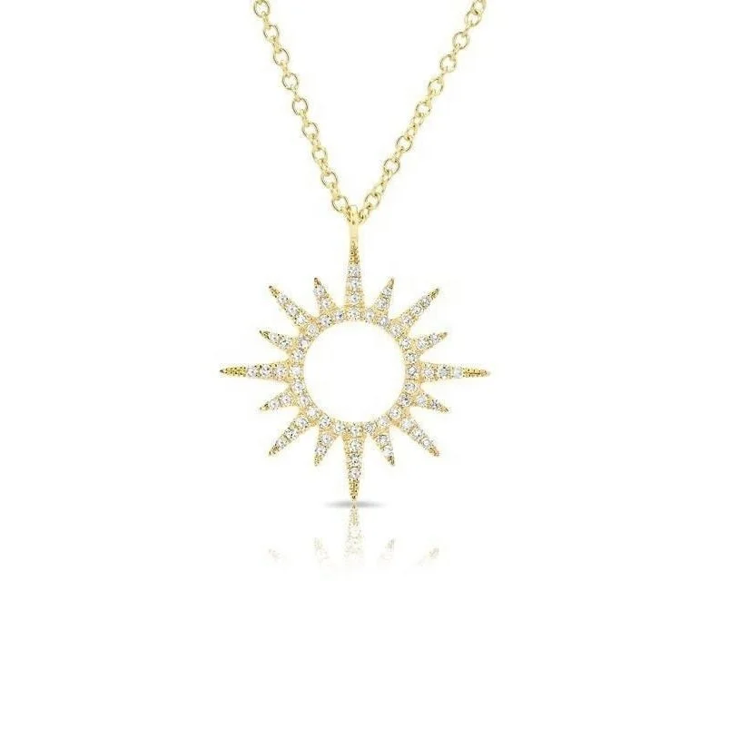 

Gemnel wholesale 4 gram gold plated 925 sterling silver sunburst necklace