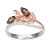 Wholesale 14K solid gold ring made with quartz and cz - PNJ Vietnam jewelry manufacturer and wholesaler
