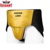 Metallic golden leather groin guard Wholesale Custom Logo/label Boxing Training Fight, MMA Kick Boxing Practice Groin guard