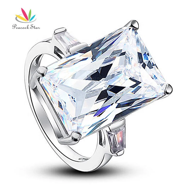 

8.5 Carat Solid 925 Sterling Silver Wedding Engagement Ring Luxury Jewelry Accept Drop Shipping, Clear white