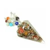 Orgonite Crystal Pendulum Chakra Orgone Pendulum With Aluminum & Crystals Orgone Pendulums Suppliers & Manufacturer
