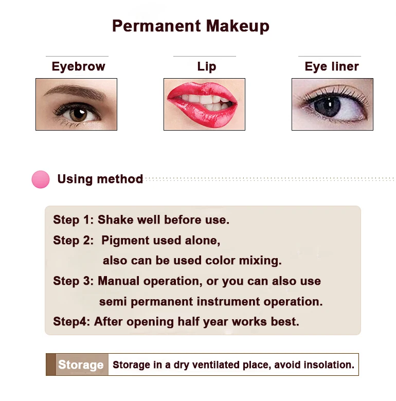permanent makeup tattoo pigment 30olors best tattoo ink 15ml micro pigment
