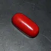 Natural red coral cabochon Capsule smooth 10x12 mm loose gemstone 8Carats