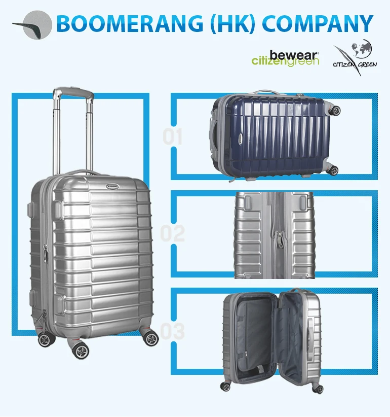 Practical Business Travel Abs Polycarbonate Cabin Spinner Trolley