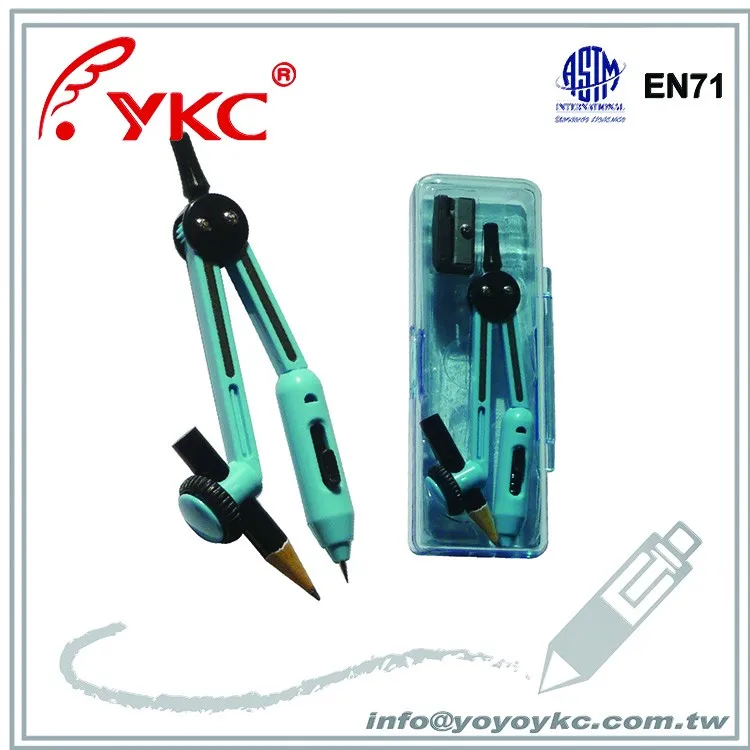 
C050 Plastic school compass with hidden spike 