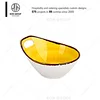 Wholesale Restaurant Yellow Printed Small Ceramic Serving Bowl