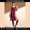 Maroon Cotton Regular Wear Patch Work Kurti - Patch Work Cotton Short Kurtis Wholesale Collection