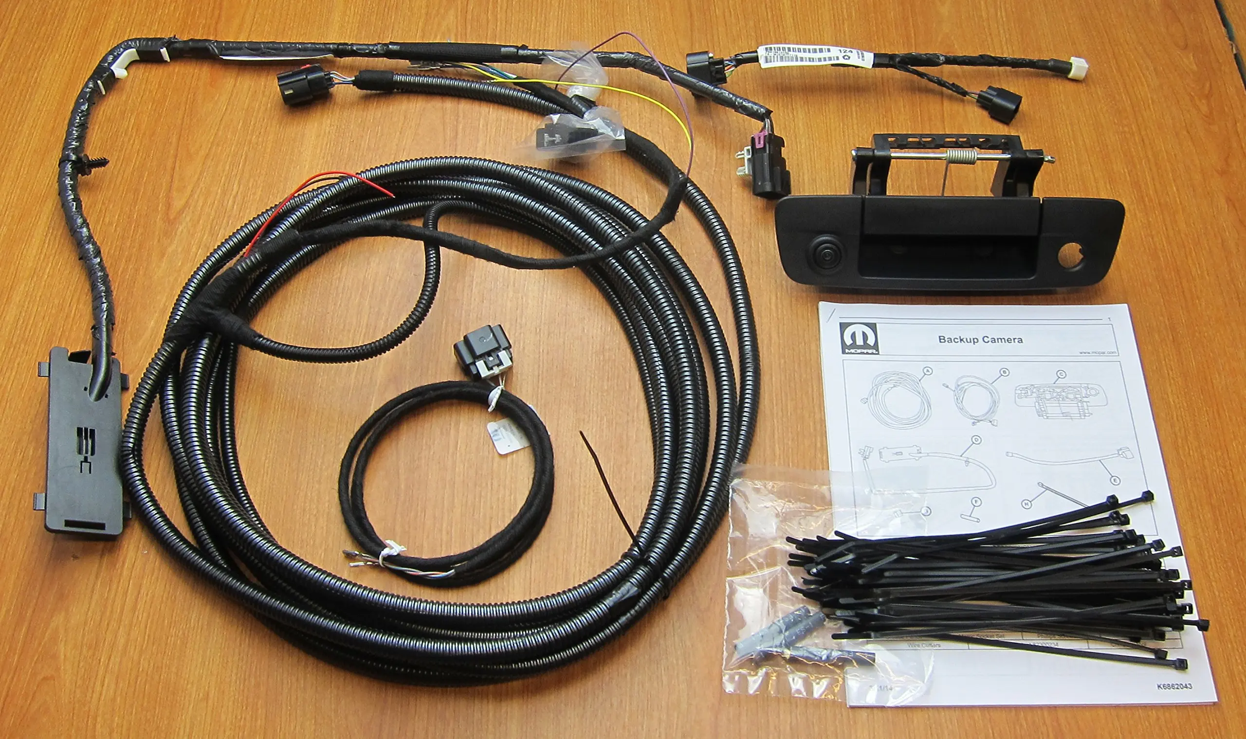 Get Quotations · Dodge Ram 1500 2500 3500 Rearview Backup Camera Kit Mopar OEM 82214240AB