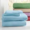 Plush Brushed Cotton Flannel Woven Flat Sheet Flannelette Bed Sheet