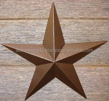 Metal Barn Star With Antique Finish For Wall Hanging Decor Antique Finish For Wall Hanging Decor